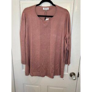 Melissa‎ Paige Dusty Rose Spring Sweater size 3X NWT